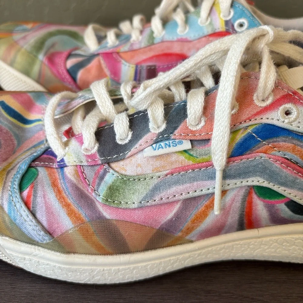 Vans UltraRange Exo SE x Chris Johanson Swirl Multi Lace Up Canvas‎ Sneaker 10.5